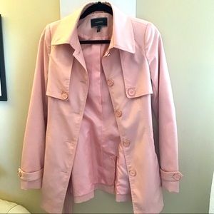 Light pink short trench coat from Le Château